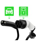 WUFEN 1Phase 32A Type 2 To Tesla NACS EV Charger Cable IEC62196 4 Point Fixed AC Electric Vehicle Charging Station Model 3 Y X S
