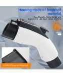 Type2 to Type1 EV Charger Adapter 32A Single Phase Compatible with Type 2 Charger for Electric Car with SAE J1772 Charging Socket