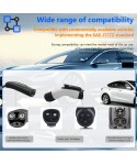 NACS to J1772 Adapter for Tesla Charger 80A Max Compatible Tesla to J1772 Adapter EV Charger Adapter for type1 electric vehicles