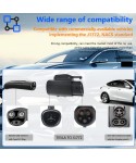 NACS to J1772 Adapter Fit for Tesla Charger 80A Max Compatible for Tesla To J1772 Adapter EV Charger Adapter
