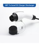 Israeli V2L Discharger For Type2 Car Discharge EV Cable Adapter J1772 GBT 16A 3.5KW 220v With Israeli sockets (Car Support V2L )