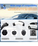  GBT to J1772 Type1 AC adapter 32A EVSE Connector 7KW Electric car charger EV charger Charging Converter accessories