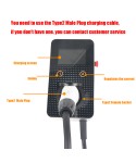 WUFEN EVSE Wallbox EV Charger Type2 32A 22kw/11KW/7kw Single/Three-Phase Mounting Charging Station Socket Type2 Female Socket