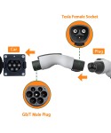 Tesla charging stations Electric Car 250V EV Charger 32A 7KW Tesla To GBT Adapter for GBT car BYD JAC in Mexico national