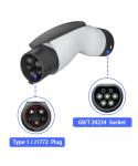 GBT To Type1 Adapter 32A 7.2kw GB/T Female Plug with Type 1 Female Converter J1772 Electric Car For Ford Chevrolet Tesla
