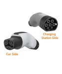 EV Adaptor GBT To Tesla Plug EV Adapter 32A 220V Electric Cars Vehicle Charger Charging Connector GBT To TESLA