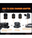 CCS2 To CCS1 DC EV Adaptor 250A Fast Charging Use for CCS1 DC Charge Port Cars High Speed Charging Converter 300V~1000V